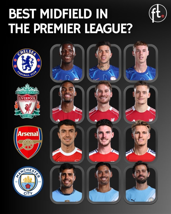 九游体育官方网站-英超中场大PK，切尔西/利物浦/阿森纳/曼城哪家强？